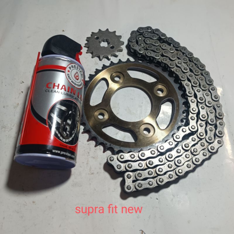 gear gir rantai set bonus chain lube supra fit new karisma supra 125