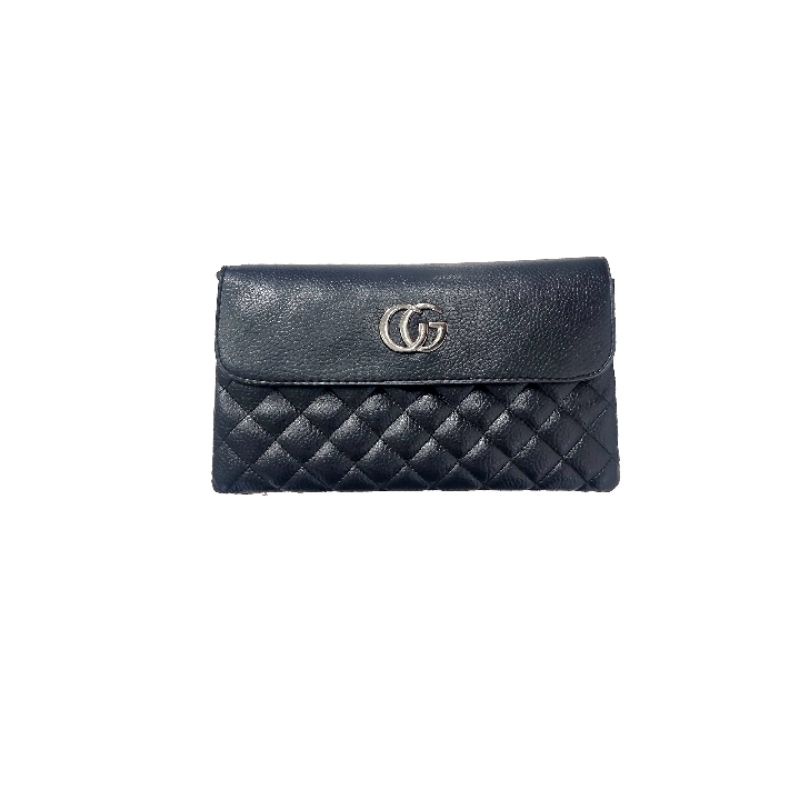 Tas/Dompet besar Gucci Hitam bahan kulit sintetis Termurah