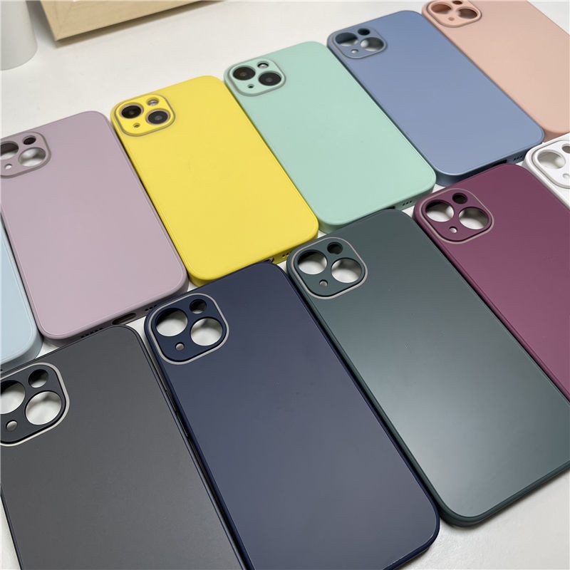 Casing Kaca Buram AG Kompatibel Untuk IPhone 7 8 Plus X XR XS 11 12 Pro MAX Hard Case