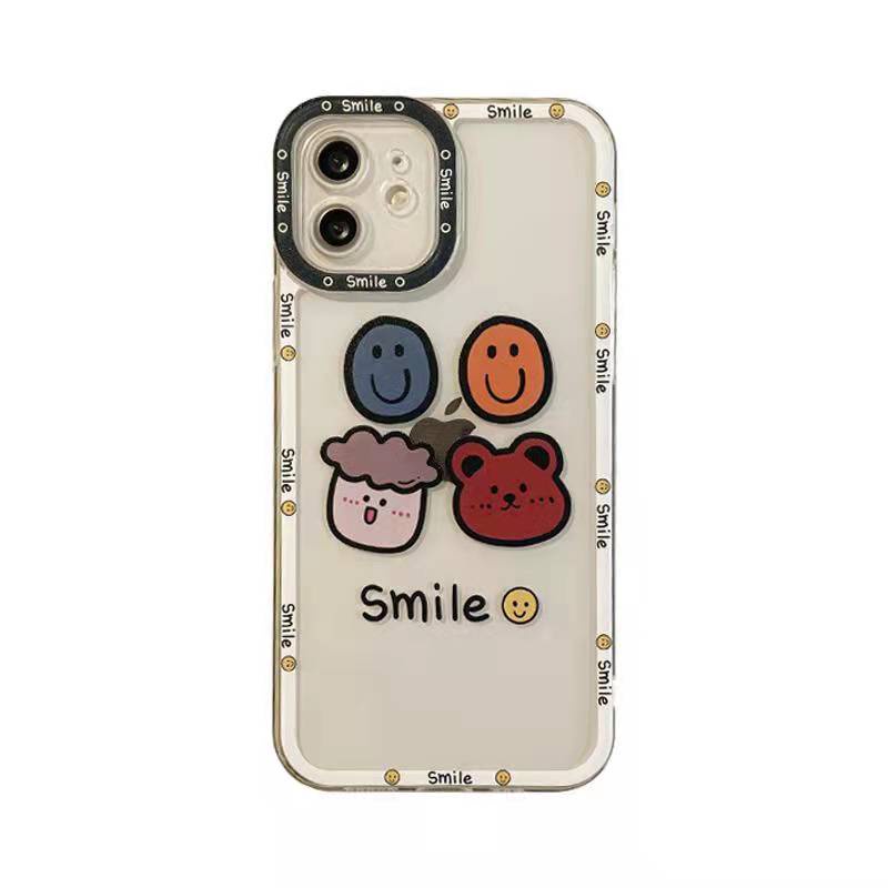 Soft case Silikon Transparan 13pro 13prm Motif Kartun Untuk iphone 11 12pro MAX 7p 8p XS MAX Xr 11 MAX 7se-se20207se-se
