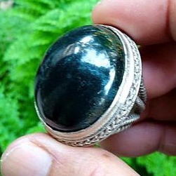 batu cincin pancawarna ijo Garut natural original