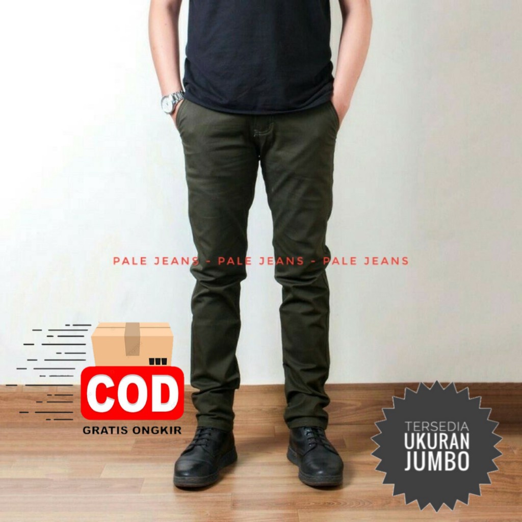 PaleJeans Celana Panjang Chino Pria Original.