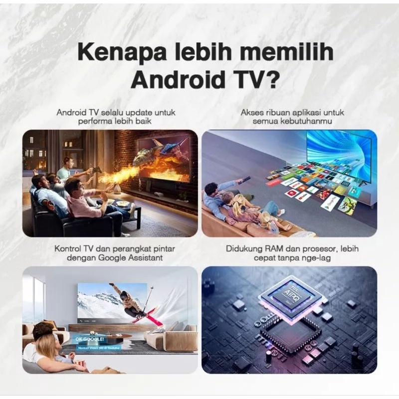 Smart TV Android TCL 32A7 32 Inch Digital Bezelless TV Android 11 Garansi Resmi (MEDAN/LUAR KOTA)