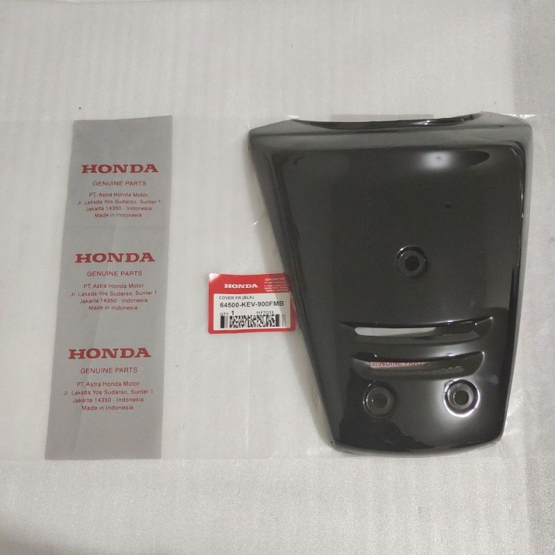 Cover Dasi panel Depan Honda Supra X 100 old lama Ori HITAM 64500-KEV-900FMB