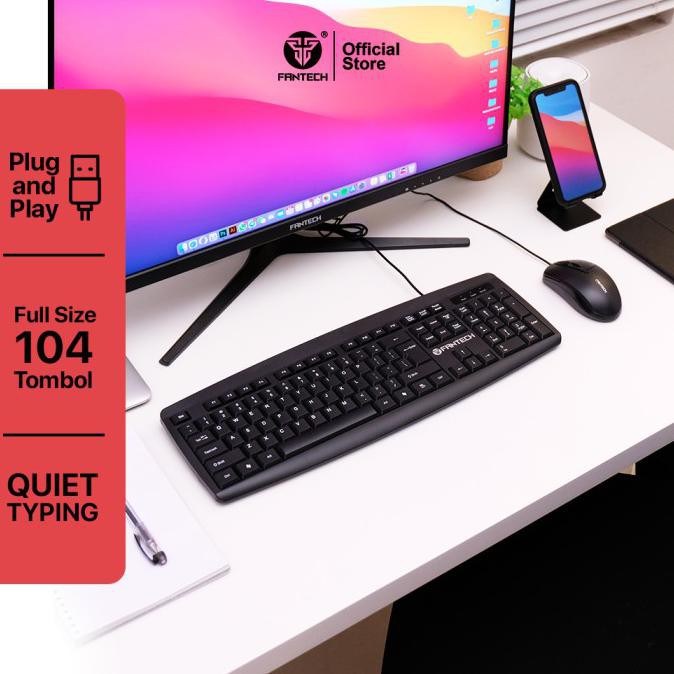 Fantech Keyboard Mouse Office KM100