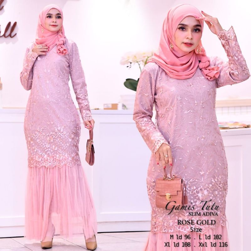 Gamis Duyung Tutu / Kebaya Gamis Modern / Gamis Kondangan