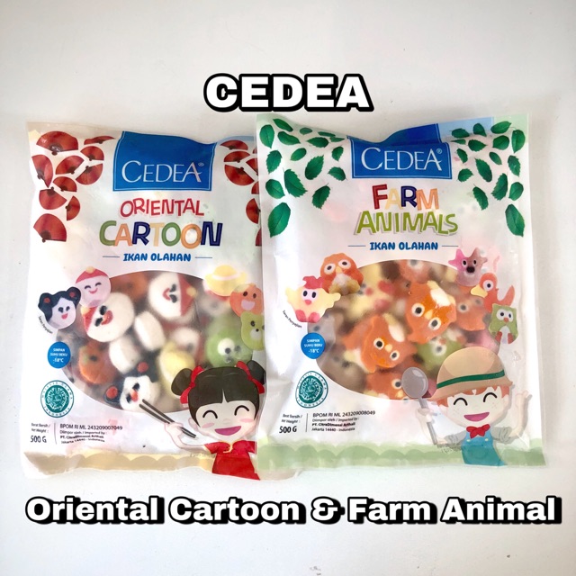 

Cedea farm animal / oriental cartoon 500gr 250gr 100gr