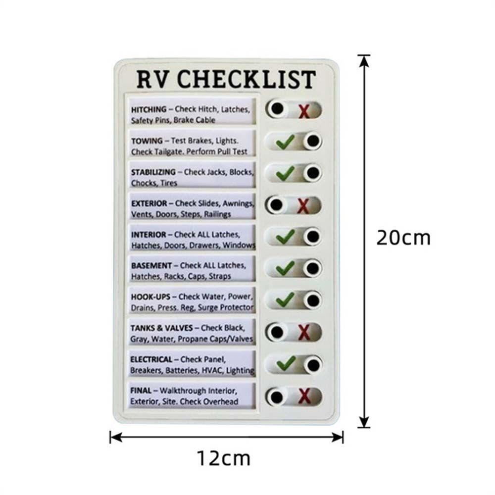 Lanfy Rv Checklist Portable Creative Memo Pad Untuk Rumah Camping Traveling Chores List