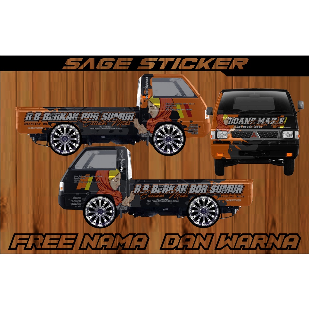 decal sticker mobil pickup L300