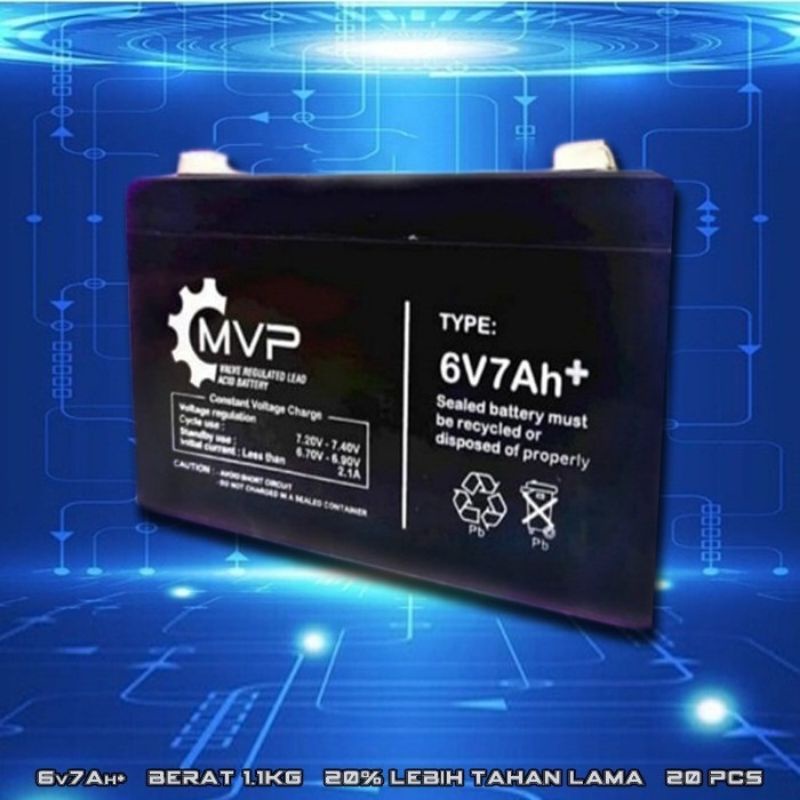 Baterai Charger Aki Mobil Motor Mainan Kendaraan Elektronik Anak Aki Kering 6v 6v 7ah