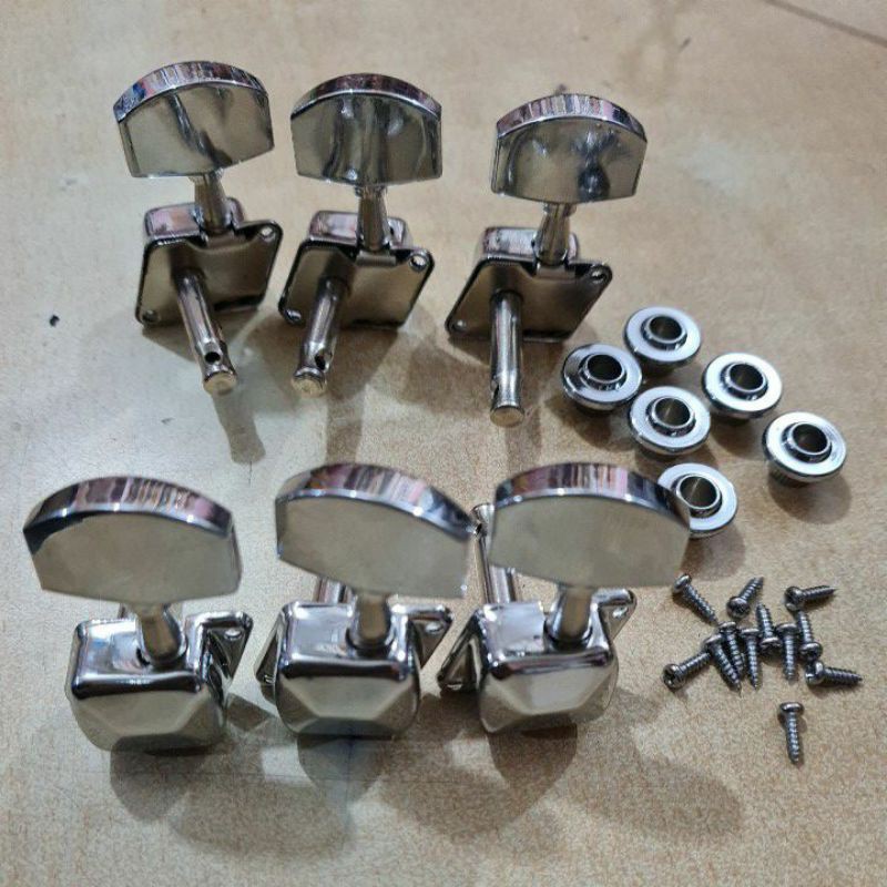 dryer drayer gitar akustik chrome kaleng 1set