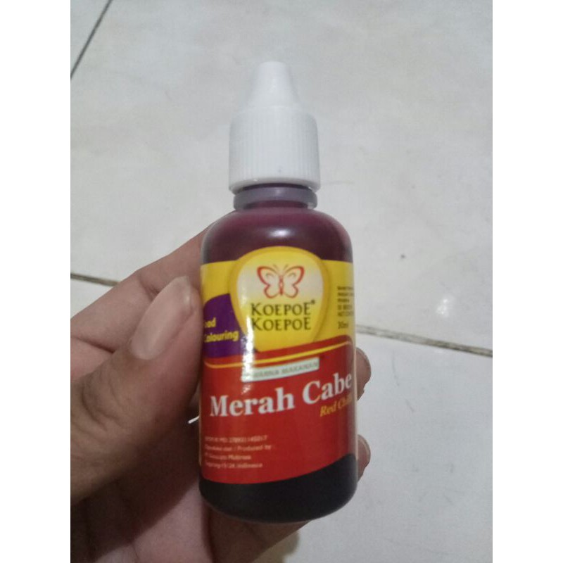 

Pewarna Kupu Merah Cabe 30ml