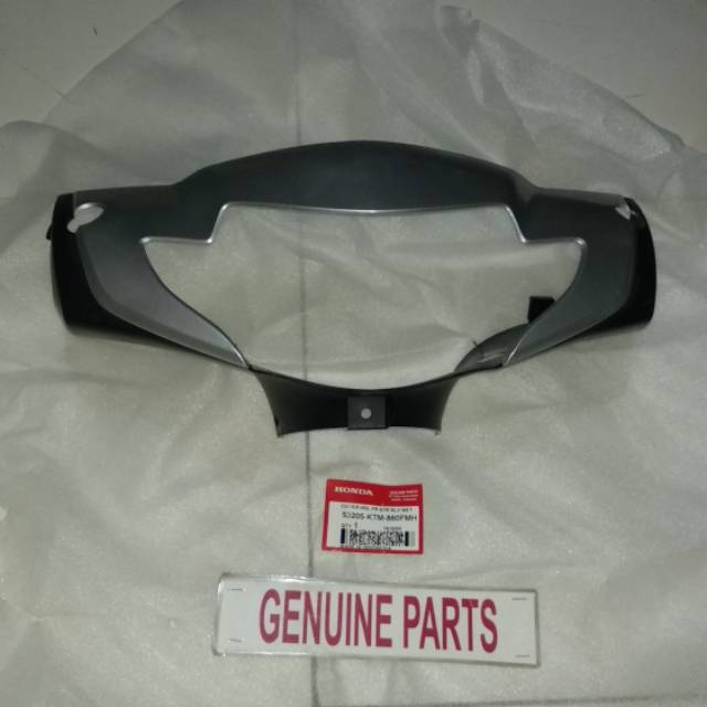 Batok Cover Handel Depan Supra X 125 2005 2006 Silver 53205-KTM-860FMH Ori Orginal Ahm