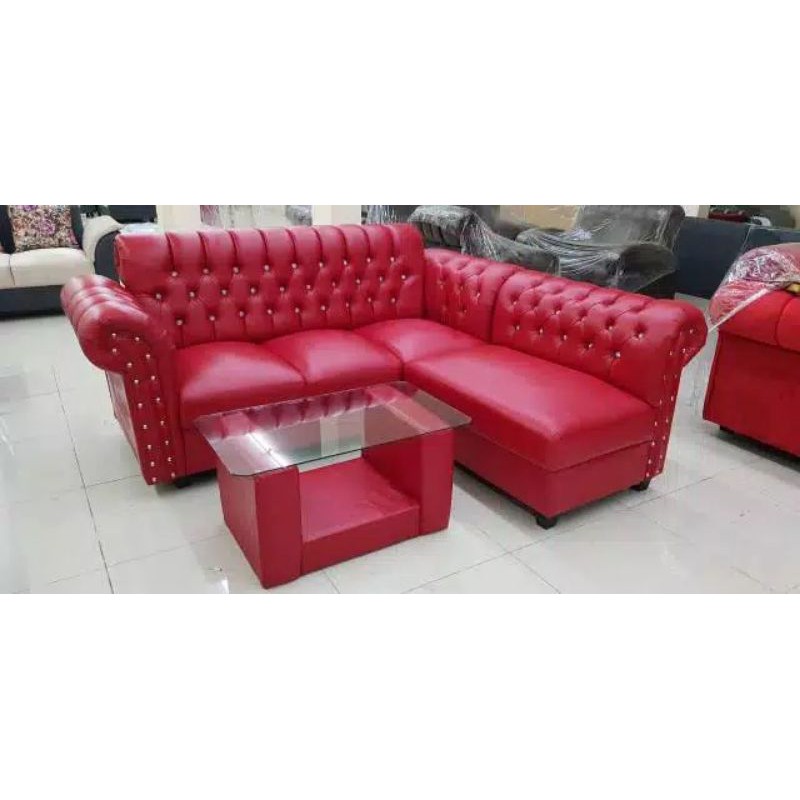 sofa kancing minimalis + meja gratis ongkir pemalang tegal sofa murah berkualitas