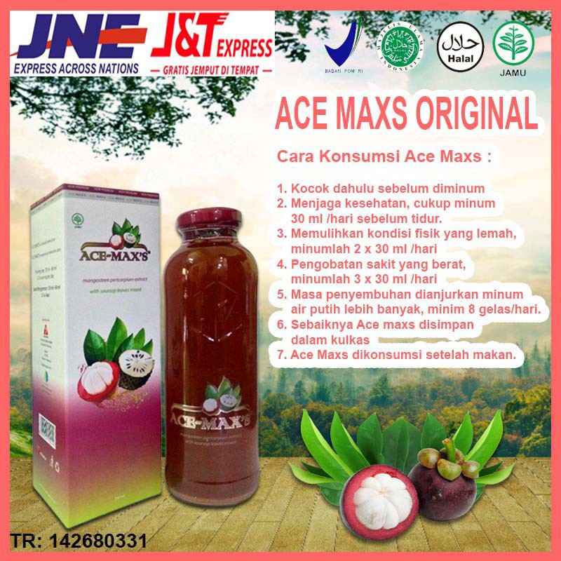 Ace maxs extra kulit manggis 100% asli original