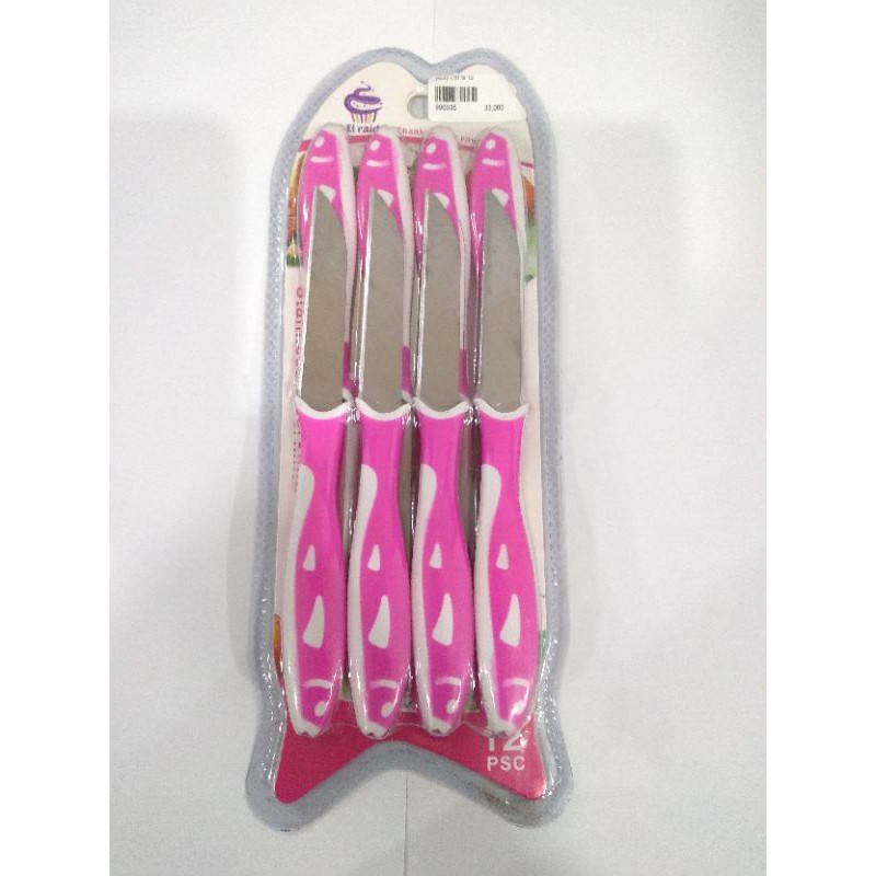 Pisau Set Mini/Pisau Set Motif Ikan Stainles isi 12 pcs