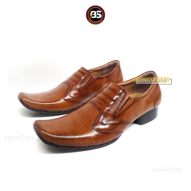 Sepatu Pantofel Pria Formal Kulit Asli Lancip Premium