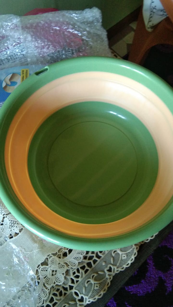 Keranjang Ember Baskom Plastik Lipat Portabel Model Gantung Hemat