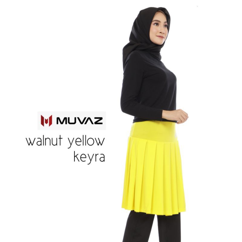Muvaz Keyra Skirt A - Rok Olahraga Wanita Model Rampel Panjang 60 cm Varian Warna A-2