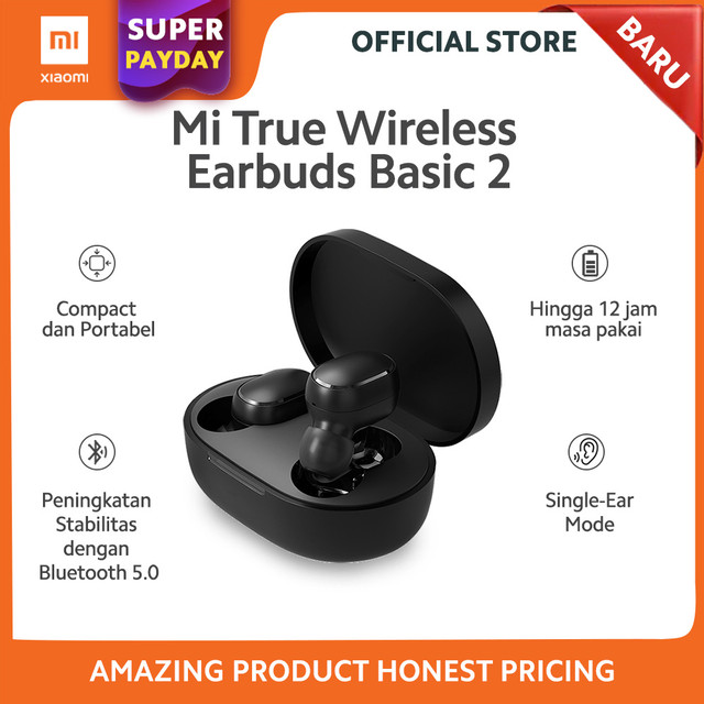 Xiaomi True Wireless TWS Earbuds Basic 2 Mic Ganda