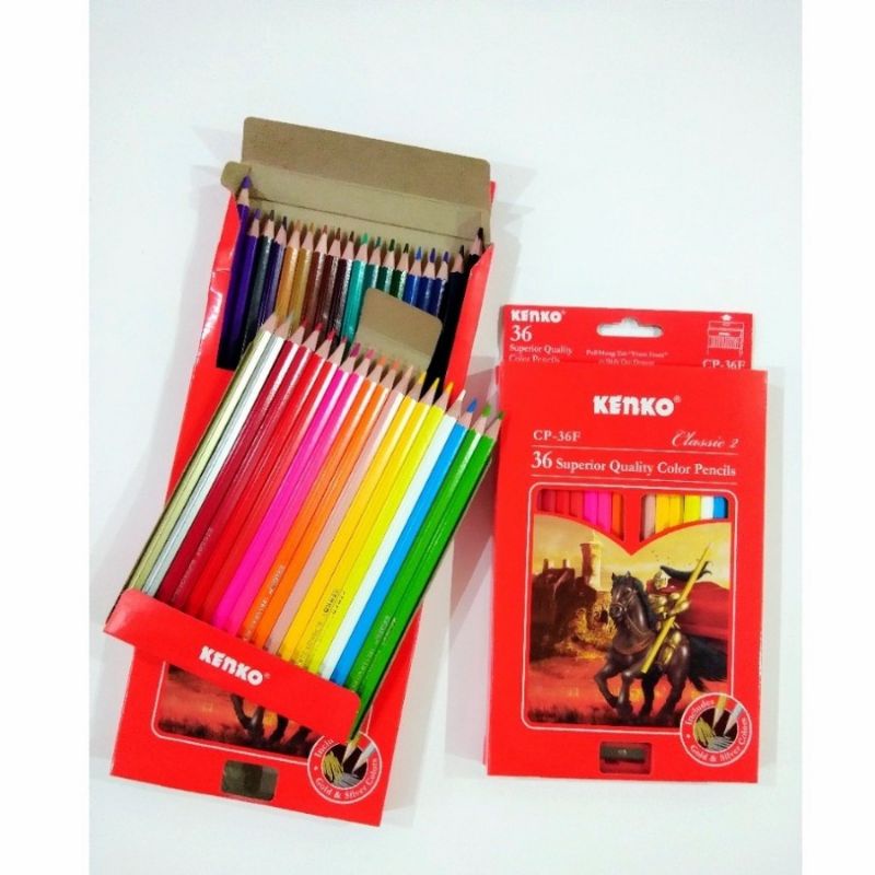 

Pensil Warna Kenko CP-36F Superior Quality 36 Classic Colour Pencils