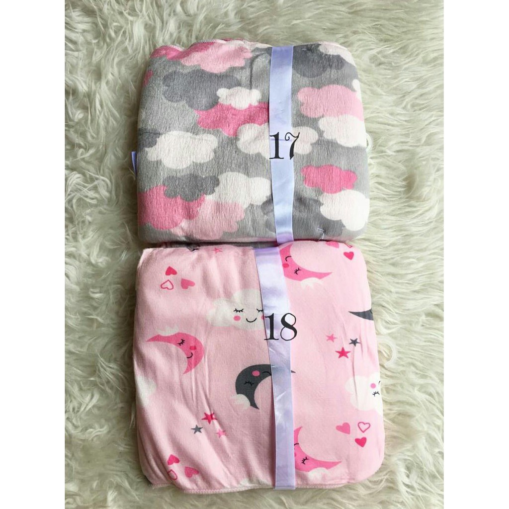 Selimut Bayi Double Fleece Motif Lucu Gemesin 2 Sisi Cocok Untuk