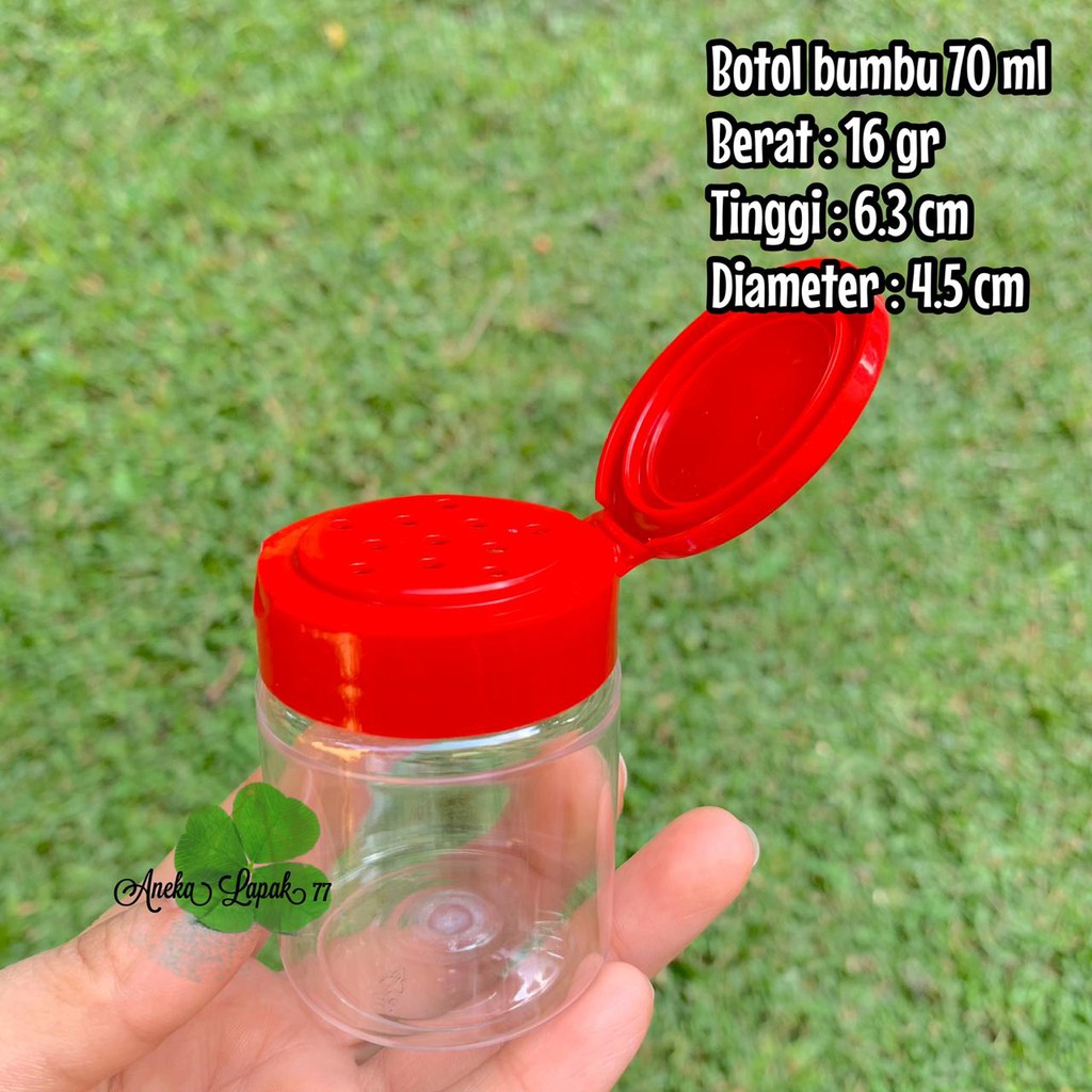 Botol lada 70 ml botol bumbu bubuk 70 ml tempat bumbu 70 ml tebal