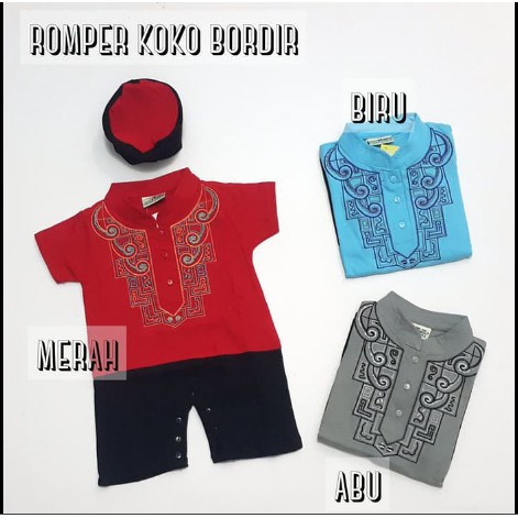 Baju Muslim Koko Bayi Laki laki Aqiqah Warna