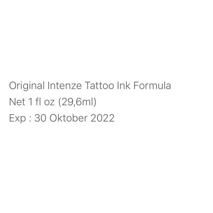 

Tinta Tattoo Intenze Original Advanced Ink Formula