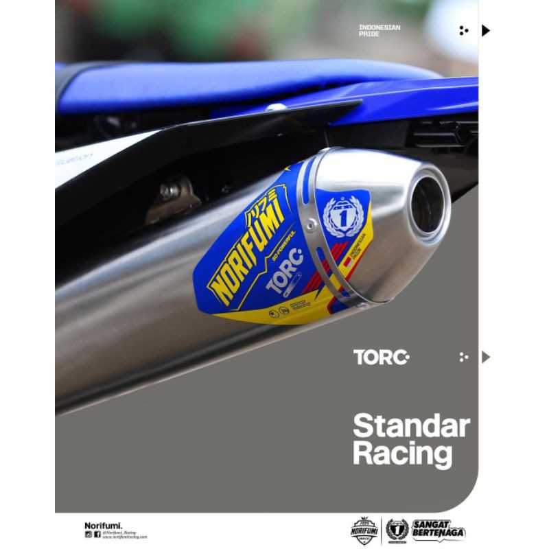 Knalpot norifumi torc WR 155 R stainless original wr 155r