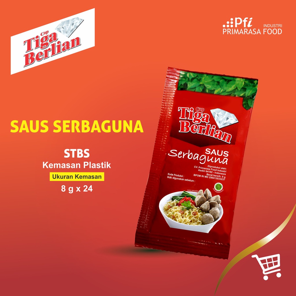 

Saus Serbaguna Tiga Berlian Sachet Isi 24pcs
