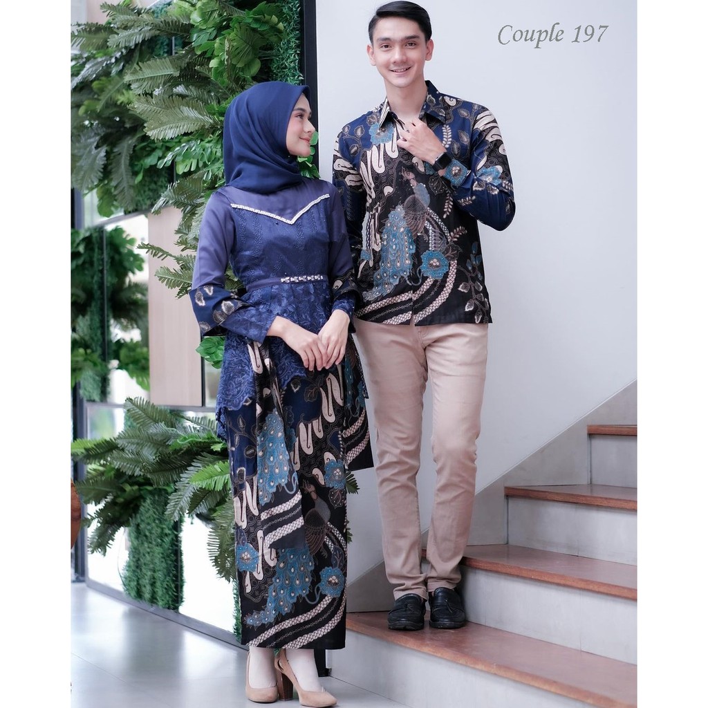 PROMO KULAKAN TERMURAH 183rb sepasang  Batik Couple Saraswati etnic COUPLE ALEENA BATIK SURYA JAYA