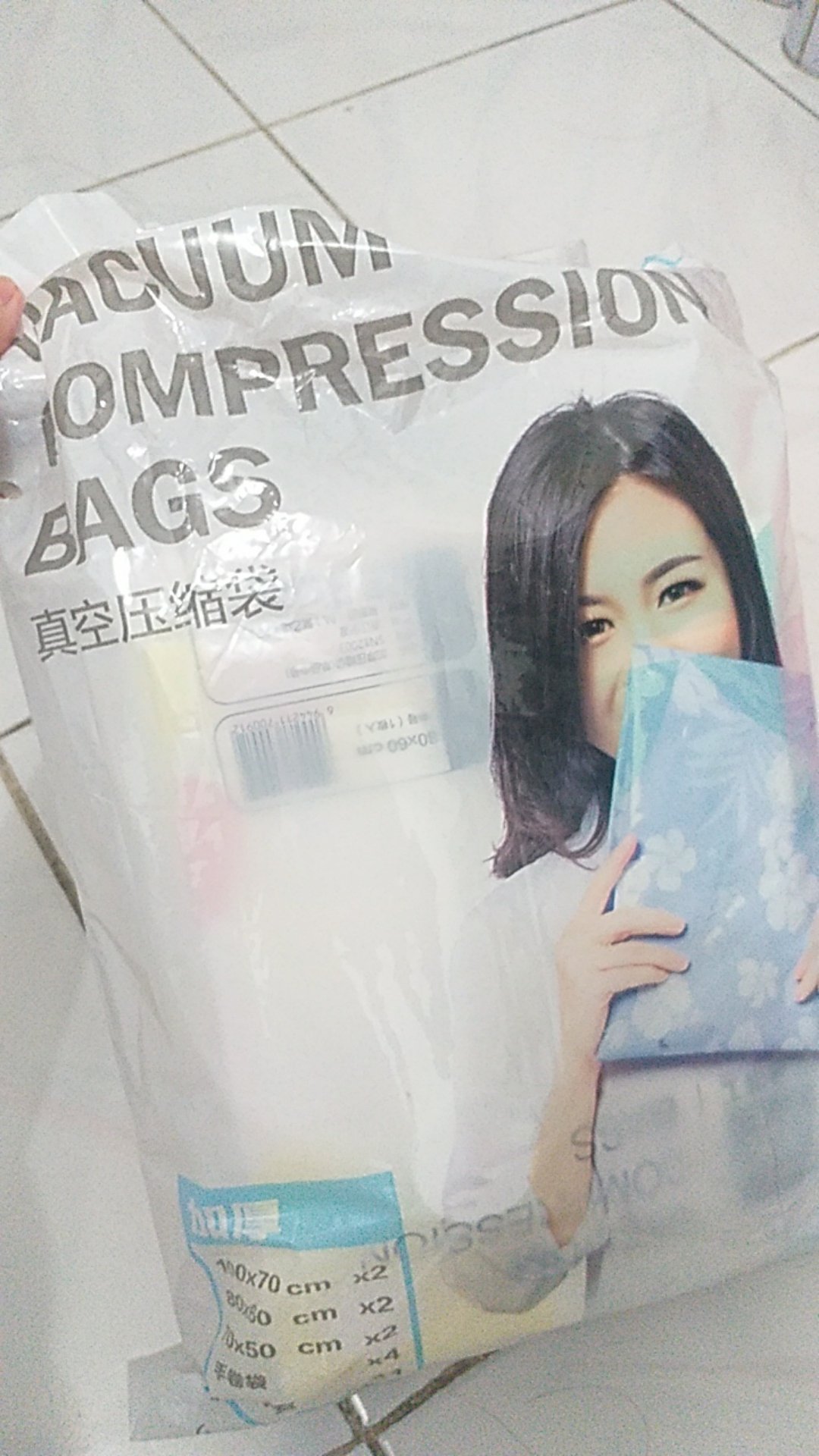 Kantong Pakaian Plastik Vakum 10 Pcs Free Pompa