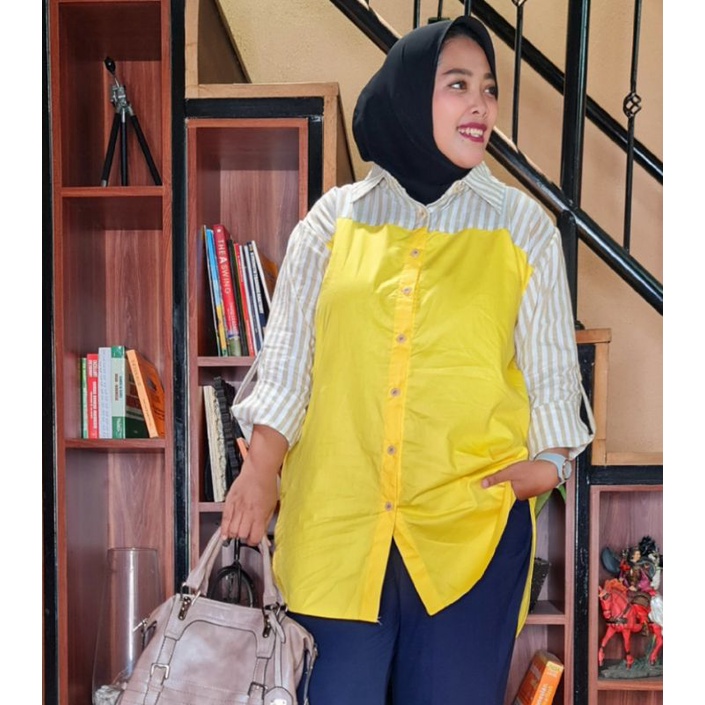 MARA Oversize Kemeja Blouse Big Size