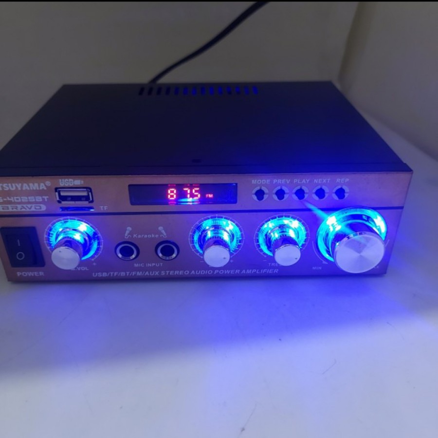 POWER AMPLIFIER BLUETOOTH MITSUYAMA MS-4025BT BRAVO//AMPLIFIER KARAOKE