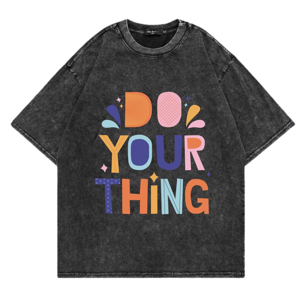 Kaos Oversize Wash Sablon Original Endrock Tema Font Your Thing