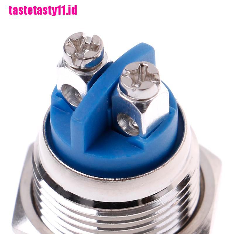 1 Pc Tombol Tekan momentary Bahan metal Anti Air Ukuran 16mm