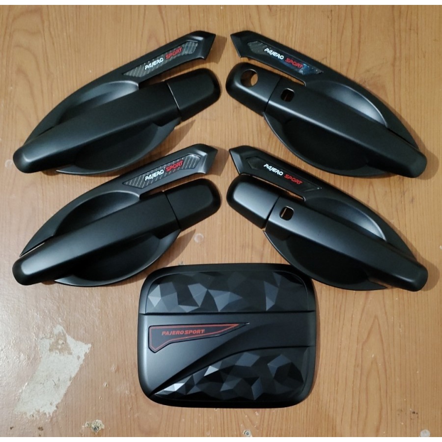 Paket Komplit Outer Handle Tank Cover All New Pajero Sport 2016 up