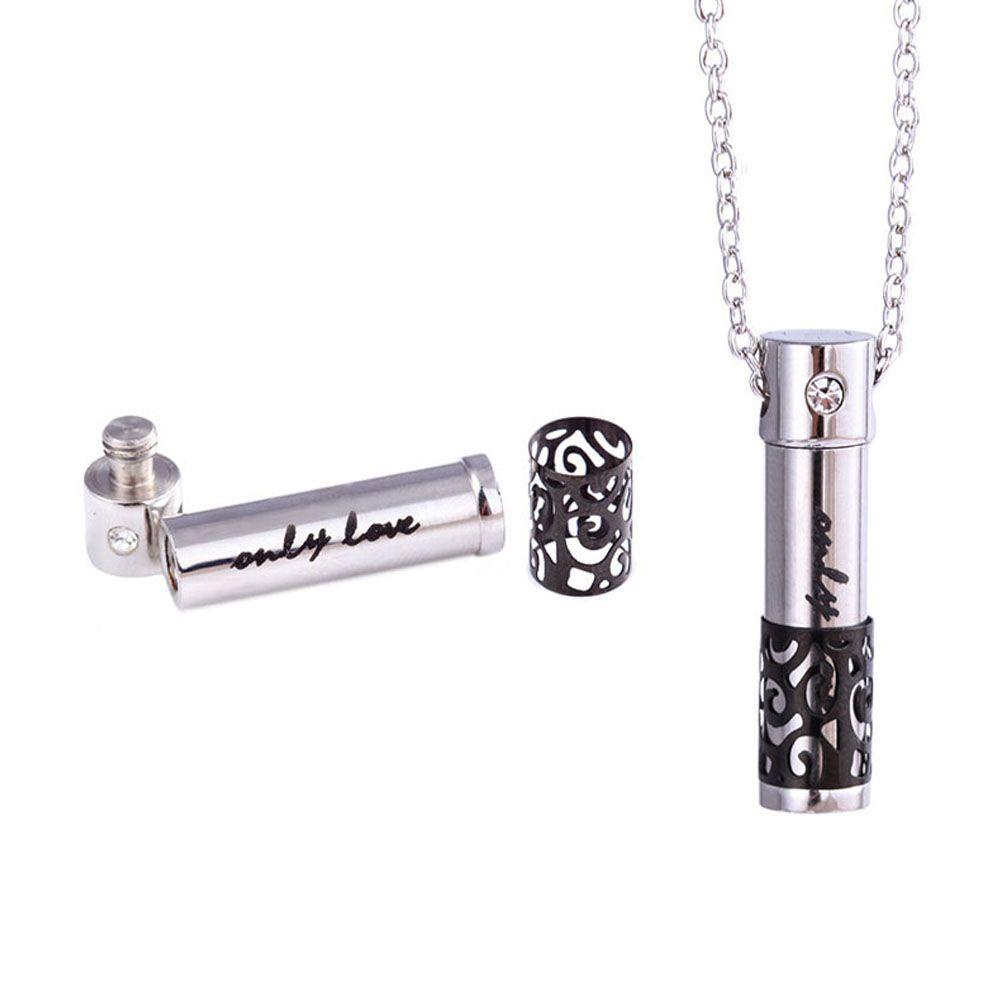 Nickolas1 Pill Ash Holder Kalung Kotak Parfum Stainless Steel Stylish