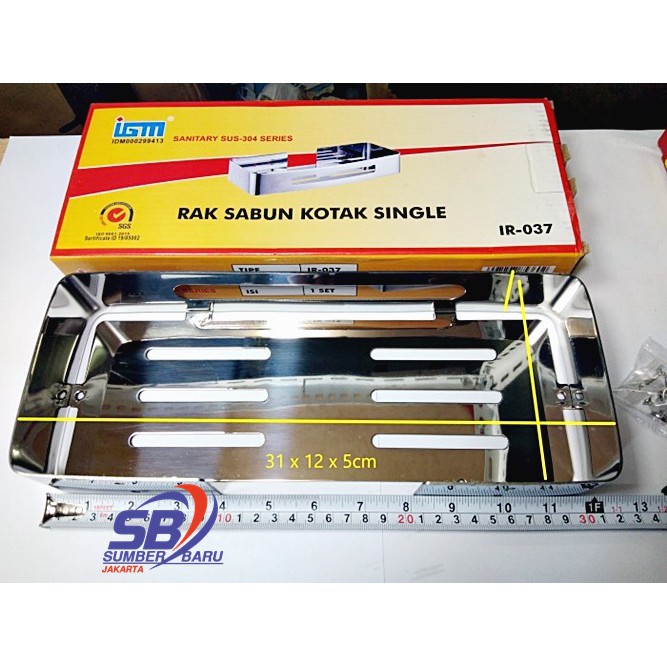Rak Dinding Kamar Mandi WC Toilet Stainless SUS 304 Keranjang Sabun Kualitas Terbaik SBJ