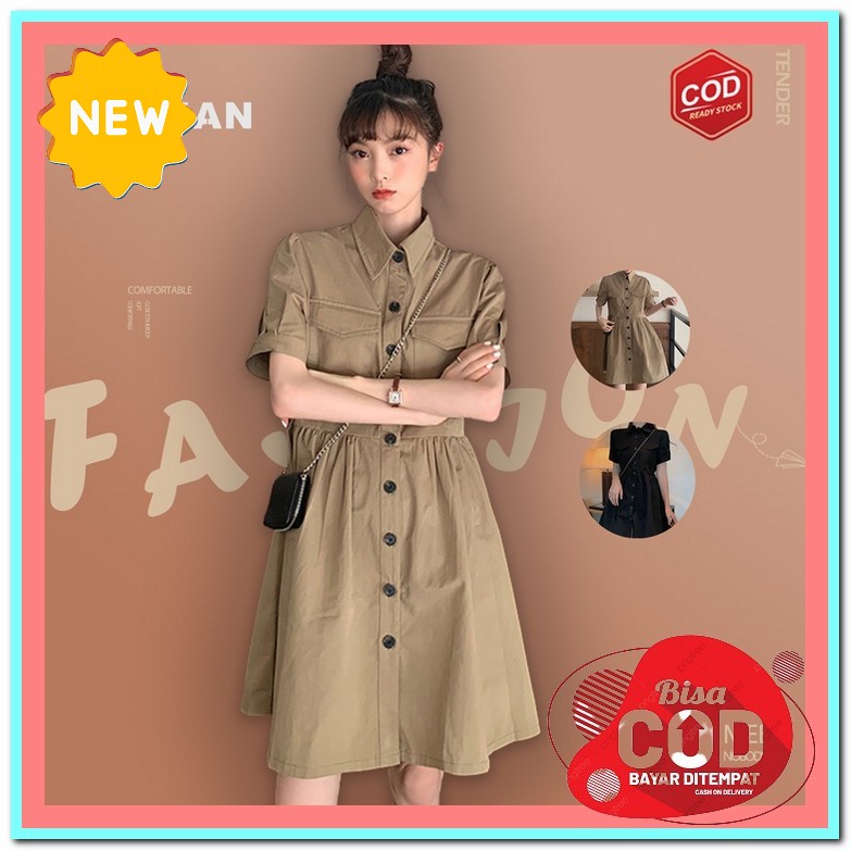 Mfdrs Dress Candymo Dress Casual Wanita Ala Korea Gereja Natal Jm591 Zaza_Fashion Dress Wanita Ko Ne