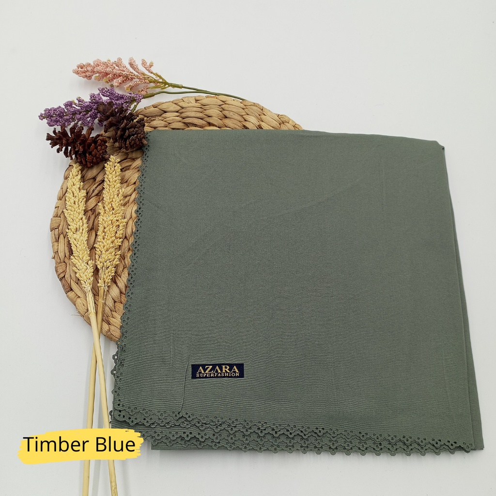 JILBAB AZARA SEGI EMPAT PREMIUM VOAL OSKARA-Timber Blue