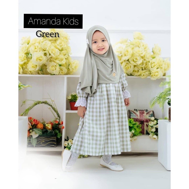 BAJU ANAK DRESS ANAK DRESS COUPLE FASHION MUSLIM AMANDA KIDS AMANDA COUPLE