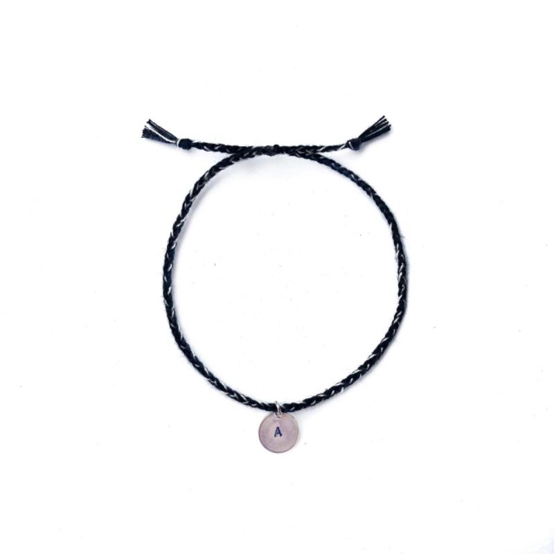 Gelang couple huruf stainless steel