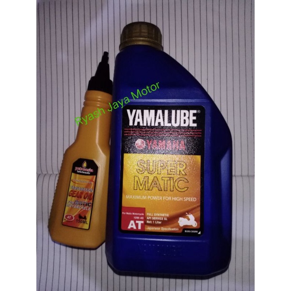 oli Yamalube Super Matic 1 liter + oli gardan 150ml for N-max series/Aeroxx series/Lexi/freego