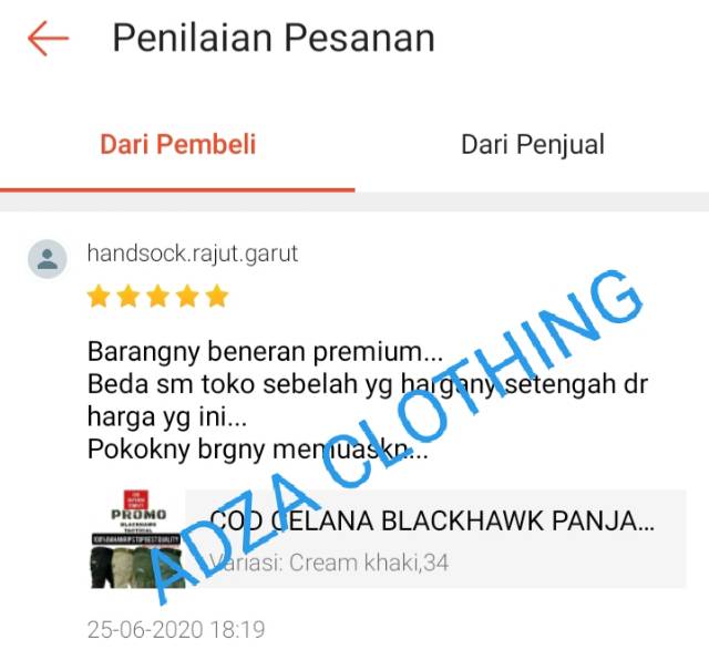 CELANA PANJANG TACTICAL ADZA CLOTHING ORIGINAL CARGO