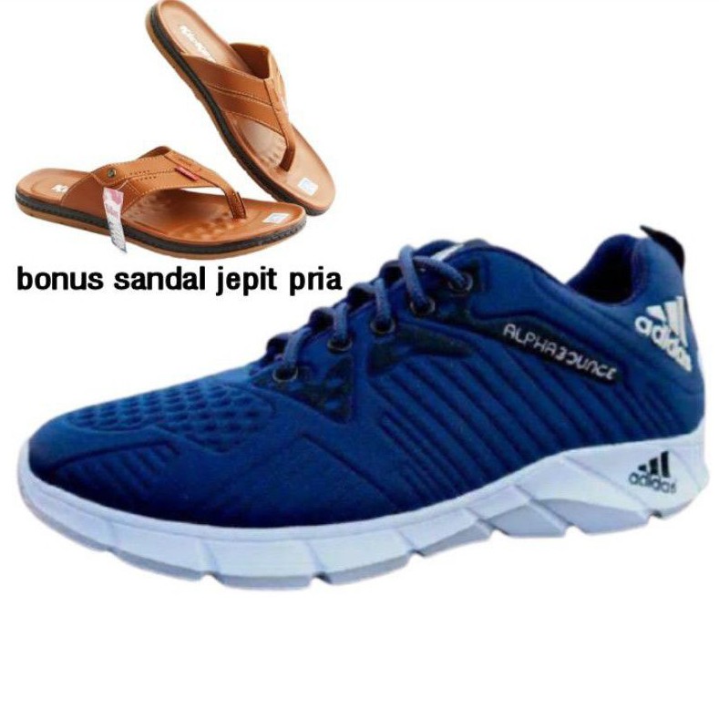 Sepatu alphabounce termurah Bonus sandal finetic z 04 tan