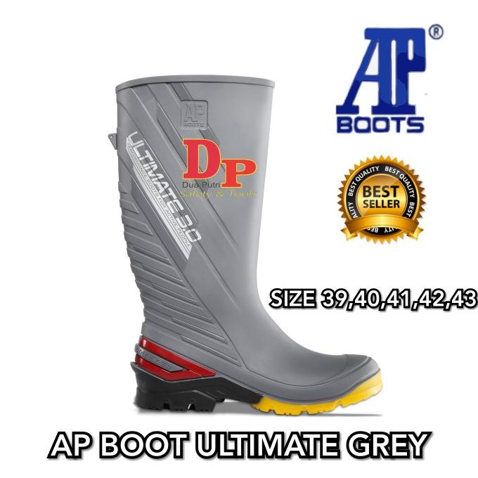 SEPATU AP BOOT ULTIMATE ABU-ABU AP BOOTS ULTIMATE GREY