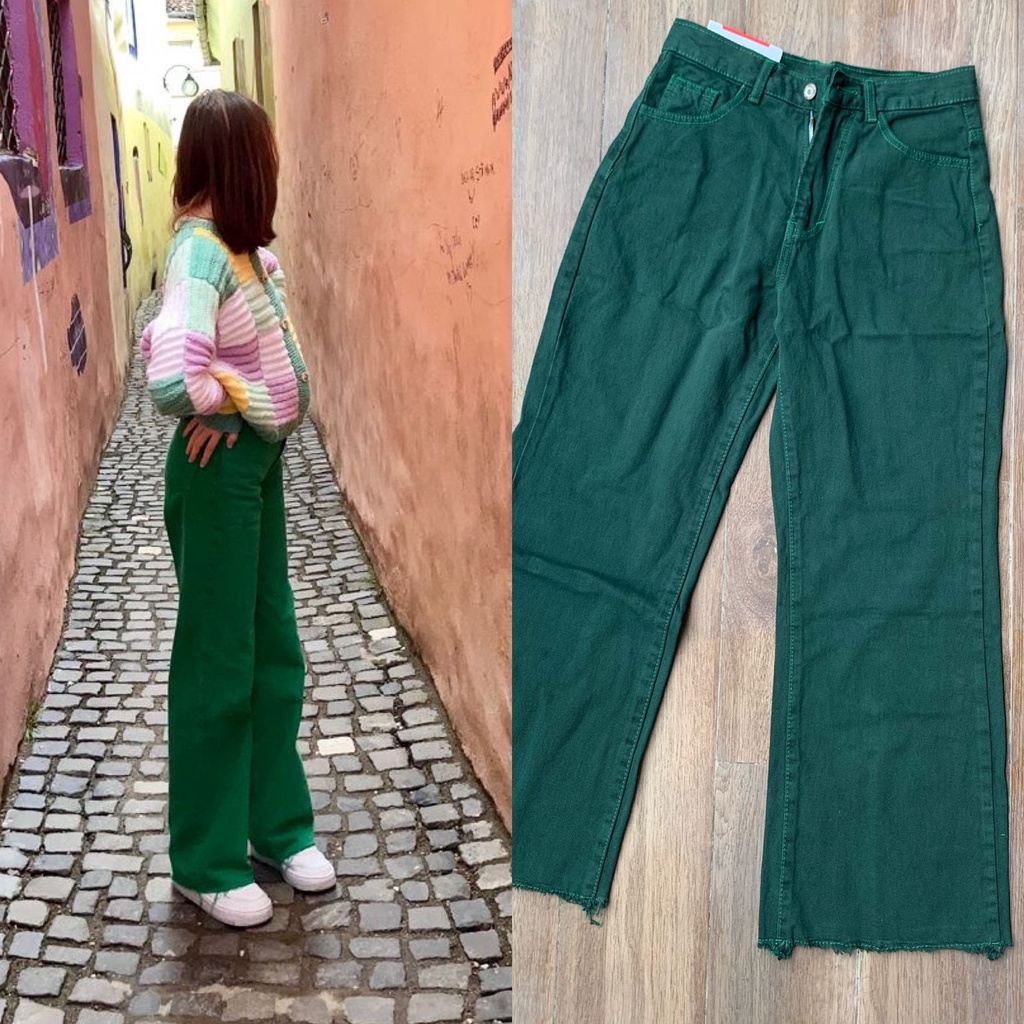 CELANA JEANS WANITA GREENY KULOT