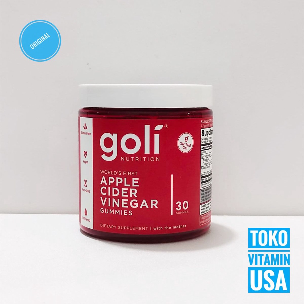 Goli Nutrition Apple Cider Vinegar 30 Gummies Goli Apple Cider Vinega